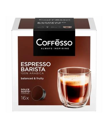 Coffee in Coffesso capsules "Espresso Barista" for coffee machines - Buy Online on GoSupps.com