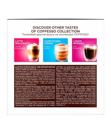 Coffee in Coffesso capsules "Espresso Barista" for coffee machines - Buy Online on GoSupps.com