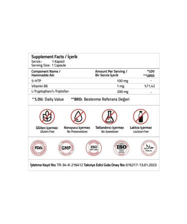 Validus Smile 5-HTP 100 mg L-tripthophanes 200 m 30 capsules - Buy Online on GoSupps.com
