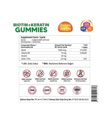 Validus Hair vitamins with biotin keratin and zinc 60 pcs - Buy Online on GoSupps.com