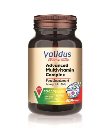 Validus Vitamin complex Advanced Multivitamin Complex 30 capsules