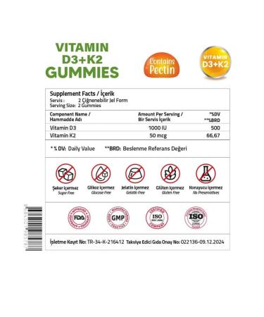 Validus Vitamin D3 (600 IU) + K2 (MK-7) 60 loafers - Buy Online on GoSupps.com