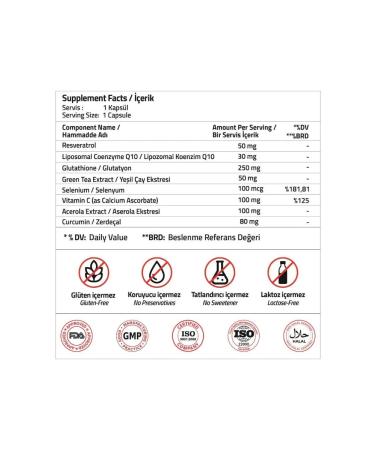 Validus Glutathione + acerola + selenium + Q10 30 capsules - Buy Online on GoSupps.com