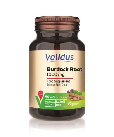 Validus Burdock root 1000 mg 60 capsules