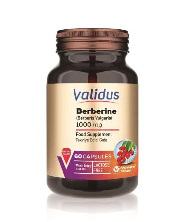 Validus Berberin 1000 mg (Berberis vulgaris) 60 capsules