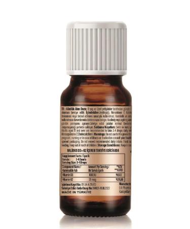 Validus Vitamin D3 + K2 drops 10 ml - Buy Online on GoSupps.com