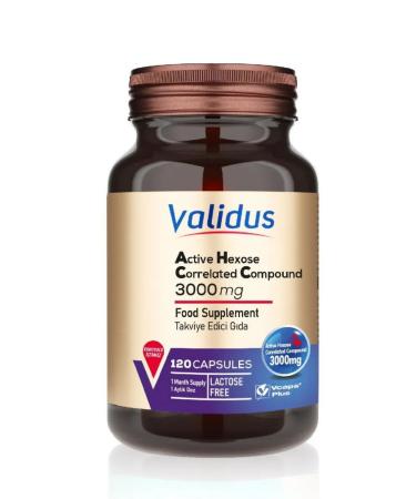 Validus Active hexlectic correlated compound 3000 mg 120 pcs