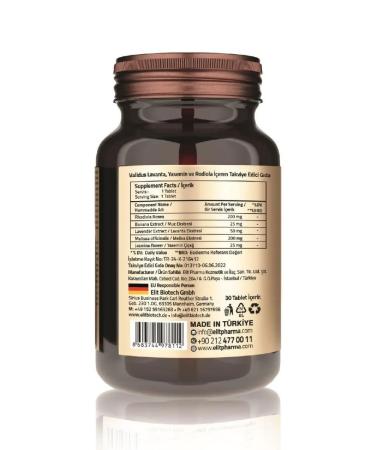 Validus Lavender + banana + lemon balm + rhodiola + jasmine 30 tablets - Buy Online on GoSupps.com