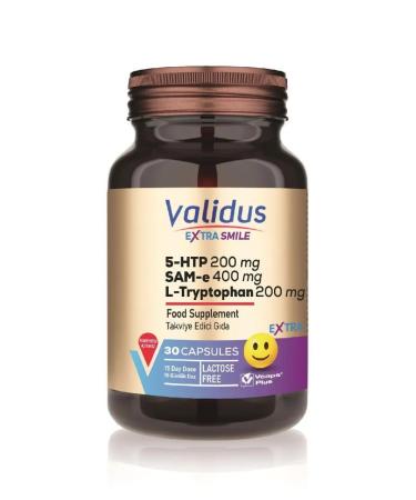 Validus Extra Smile 5-HTP 200 mg + L-triptophanes + SAM-E 30 pcs