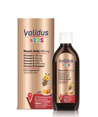 Validus Royal milk + vitamins B12 B3 D3 C 150 ml of syrup
