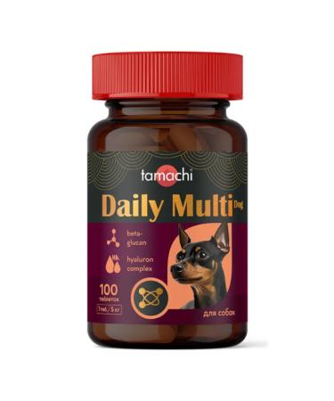 Tamachi Daily Multi Dog vitamins for small dogs 100 tablets