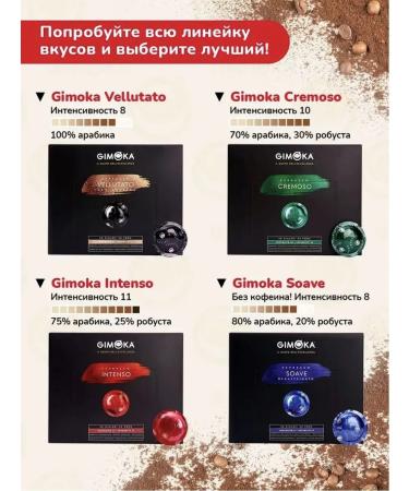 GIMOKA Coffee in Caramello capsules for Nespresso. 300 pcs - Buy Online on GoSupps.com