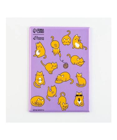 Cover for veterinary passport "Red cats" PVC - Buy Online on GoSupps.com