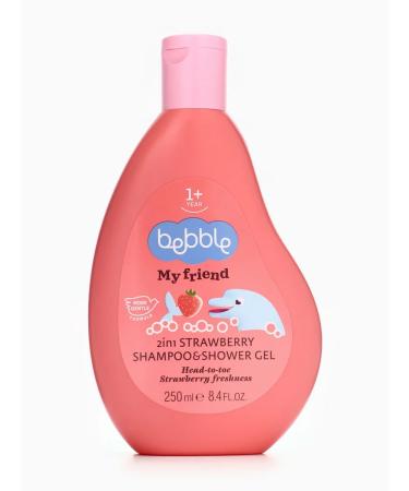 BEBBLE Shampoo and shower gel 2B1 with strawberry aroma 250 ml