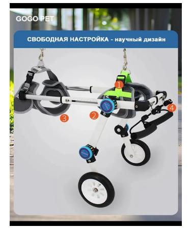 PawHaven Folding wheelchair for dogs and cats s - Buy Online on GoSupps.com