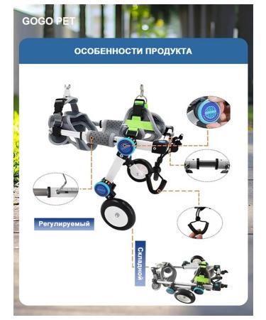 PawHaven Folding wheelchair for dogs and cats m - Buy Online on GoSupps.com