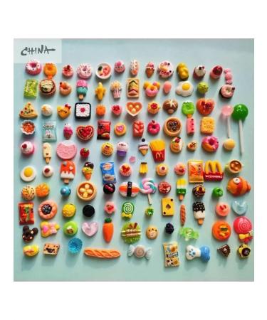 Miniature items of food and drinks for dolls Barbie 100 pcs