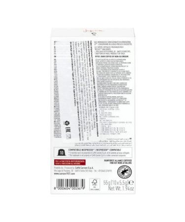 CARRARO Coffee in capsules ground intenso 55g 10pcs 2 units - Buy Online on GoSupps.com