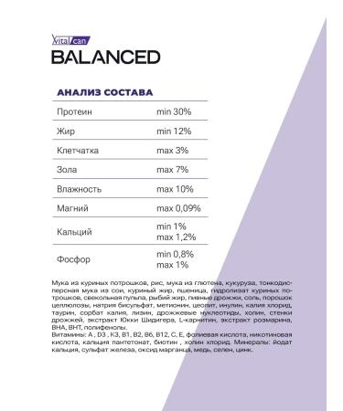 Vitalcan Dry food for cats Balanced chicken 7.5 kg - Buy Online on GoSupps.com