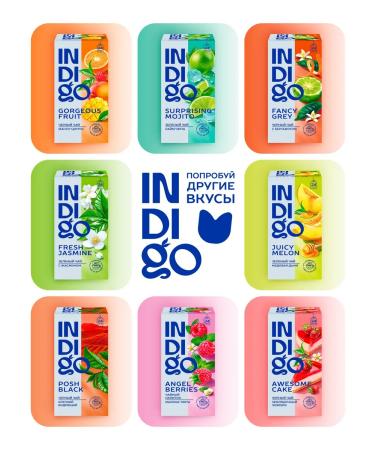 Indigo Green tea with the taste of mango and jasmine 24 bags - Buy Online on GoSupps.com