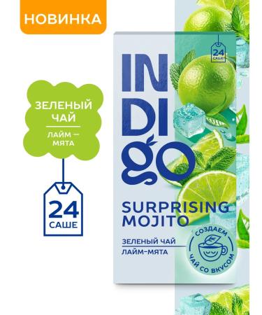 Indigo Green tea with the taste of mint and lime 24 bags