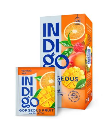 Indigo Black tea with the taste of mangoes and orange 24 bags - Buy Online on GoSupps.com