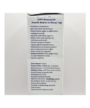 Hipp Oil against stretch marks for pregnant women 100 ml - Buy Online on GoSupps.com