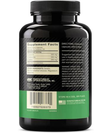 Optimum Nutrition BCAA 1000 200 capsules - Buy Online on GoSupps.com