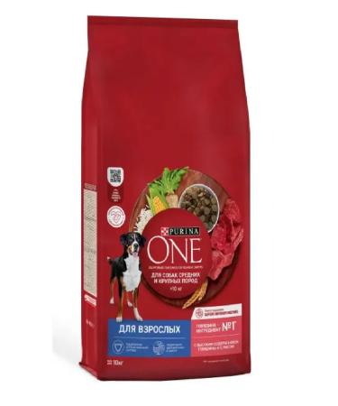 PURINA ONE Dry food for dogs with beef and rice (10 kg) - Buy Online on GoSupps.com