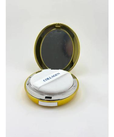 bean Compact and matting powder for the face with collagen tone 13 - Buy Online on GoSupps.com