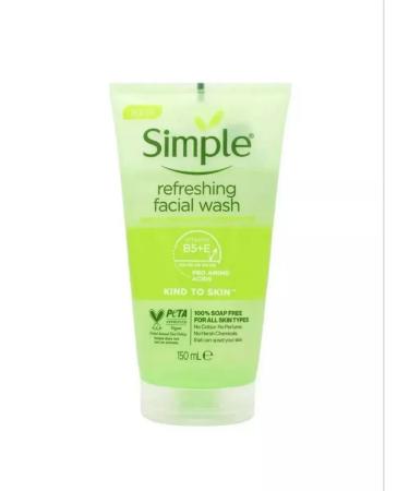 simple Refreshing gel for washing with vitamins