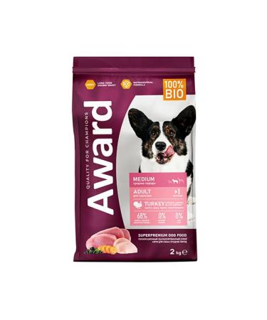 AWARD Dry food for medium dogs with turkey and chicken 2 kg