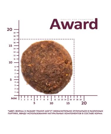 AWARD Dry food for dogs of large breeds with chicken and turkey 2kg - Buy Online on GoSupps.com