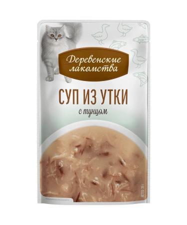 Country delicacies Duck cat soup with tuna 4pc x35 g - Buy Online on GoSupps.com