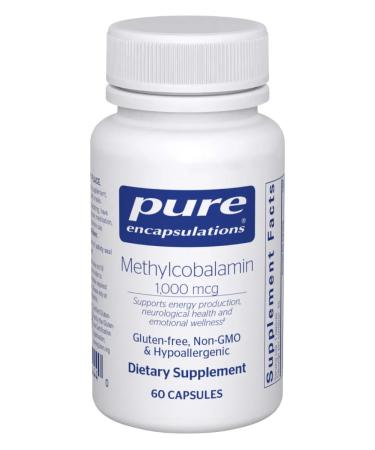 Pure Encapsulations Methylcobalamin vitamin B 12 1000 mcg 60 capsules