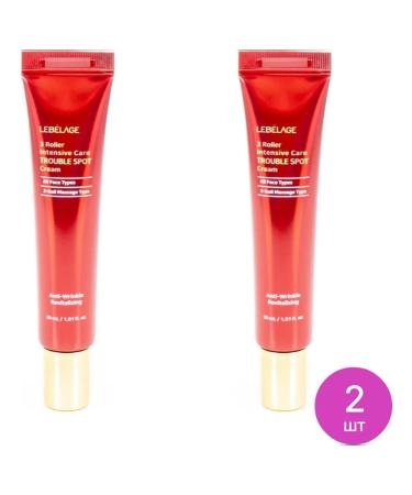 Lebelage Trouble Spot Cream Cream-Roller Facial 30ml 2 pcs