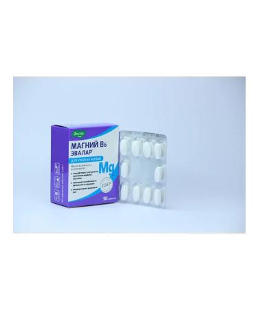 Evalar Magnesium B6 for strong nerves tablets 30 pcs - Buy Online on GoSupps.com