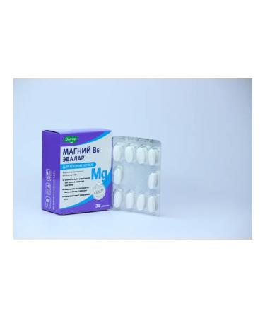 Evalar Magnesium B6 for strong nerves tablets 30 pcs - Buy Online on GoSupps.com
