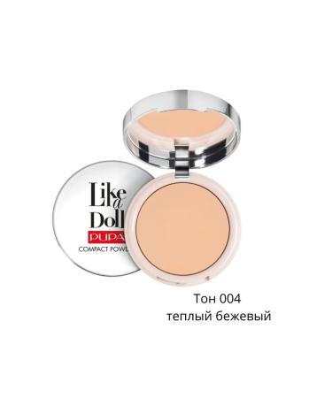 Pupa Compact face powder tone 004 warm beige 10 g