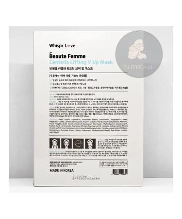 WHISPR LOVE Set of masks (5pcs) for the face Centella Lifting V Up Mask - Buy Online on GoSupps.com