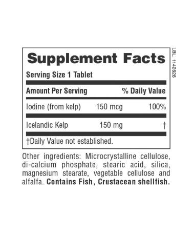 Natures Plus Iodine algae Kelp 300 tablets - Buy Online on GoSupps.com