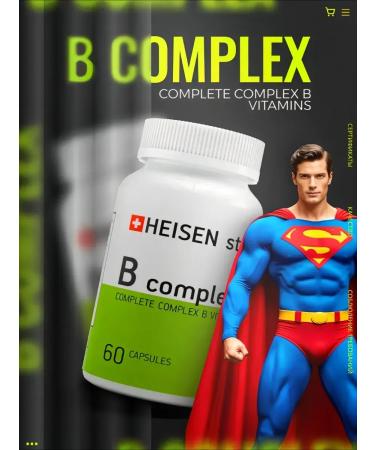 Heisen Standards Vitamin complex of group B beauty and health in one cap ...