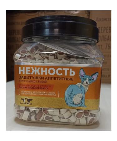Green QZin Delicacy of cats Tenderness (duck meat with fish) 750g