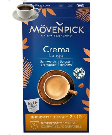 Movenpick Coffee in Crema Lungo capsules 10 capsules