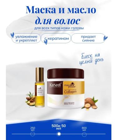 Hair mask set with oil