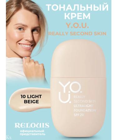 RELOUIS Ultra-light foundation t.10 Light Beige YOU Really Second Skin