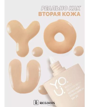 RELOUIS Ultra-light foundation tone 40 Warm Beige YOU Really Second Skin - Buy Online on GoSupps.com