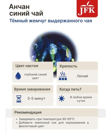 Anchan Thai Blue Tea Healthy Natural Floral Tea 50g Clitoria Ternatea JFK - Buy Online on GoSupps.com