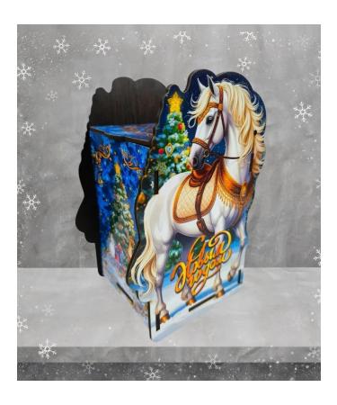 Woodenteka Black tea in a "White Horse" box with a tag "For my beloved sister" - Buy Online on GoSupps.com