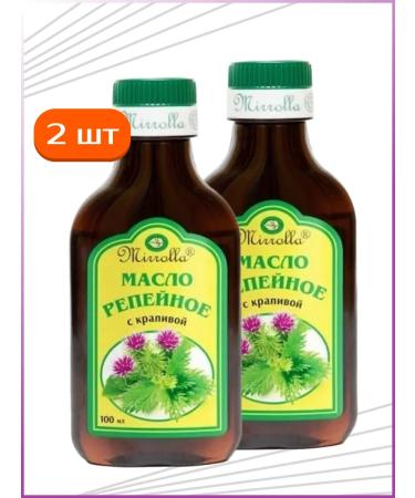 mirrolla Burdock oil with nettles 100 ml 2pcs